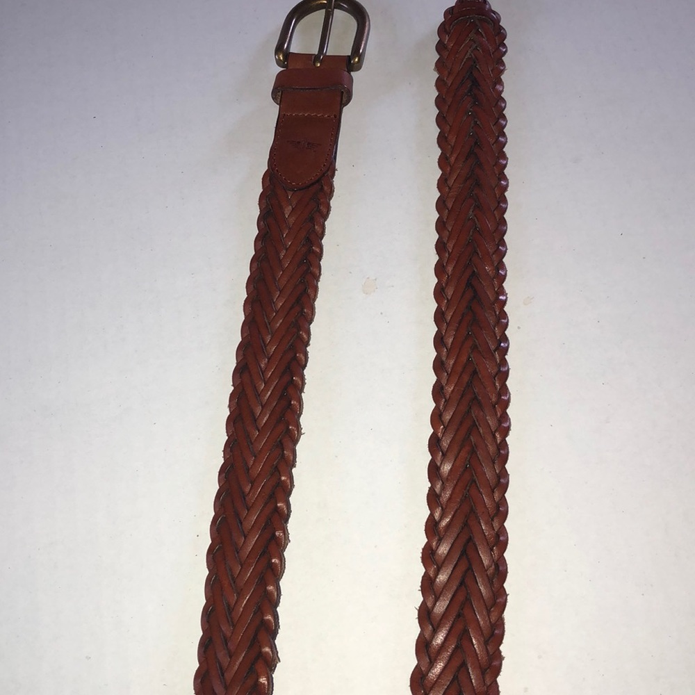 Dockers Leather Braided Belt